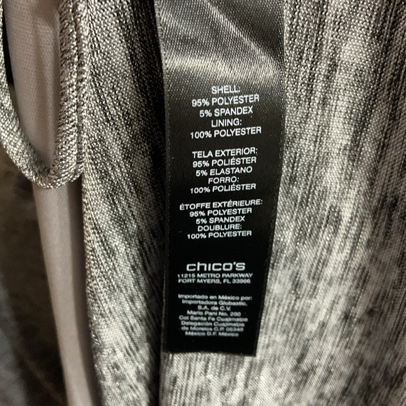 Travelers Collection by Chico’s Silver Top - Picture 5 of 5